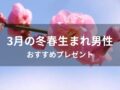 3月の冬春生まれ男性におすすめ誕生日プレゼント【彼氏や男友達の人気ギフト】